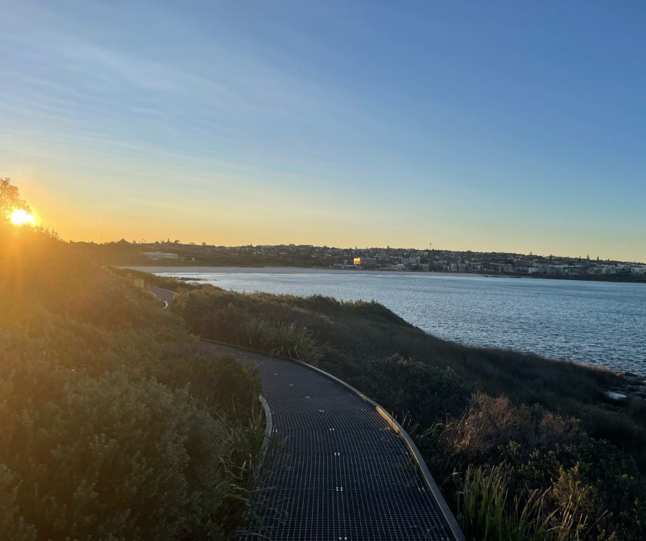 Sydney trail at sunrise