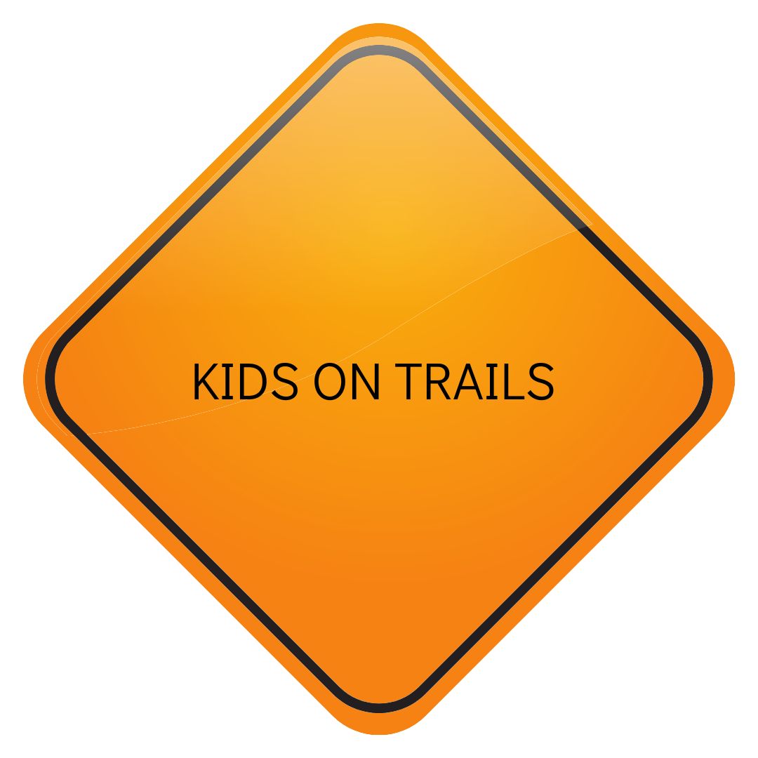 Kids on trails sign