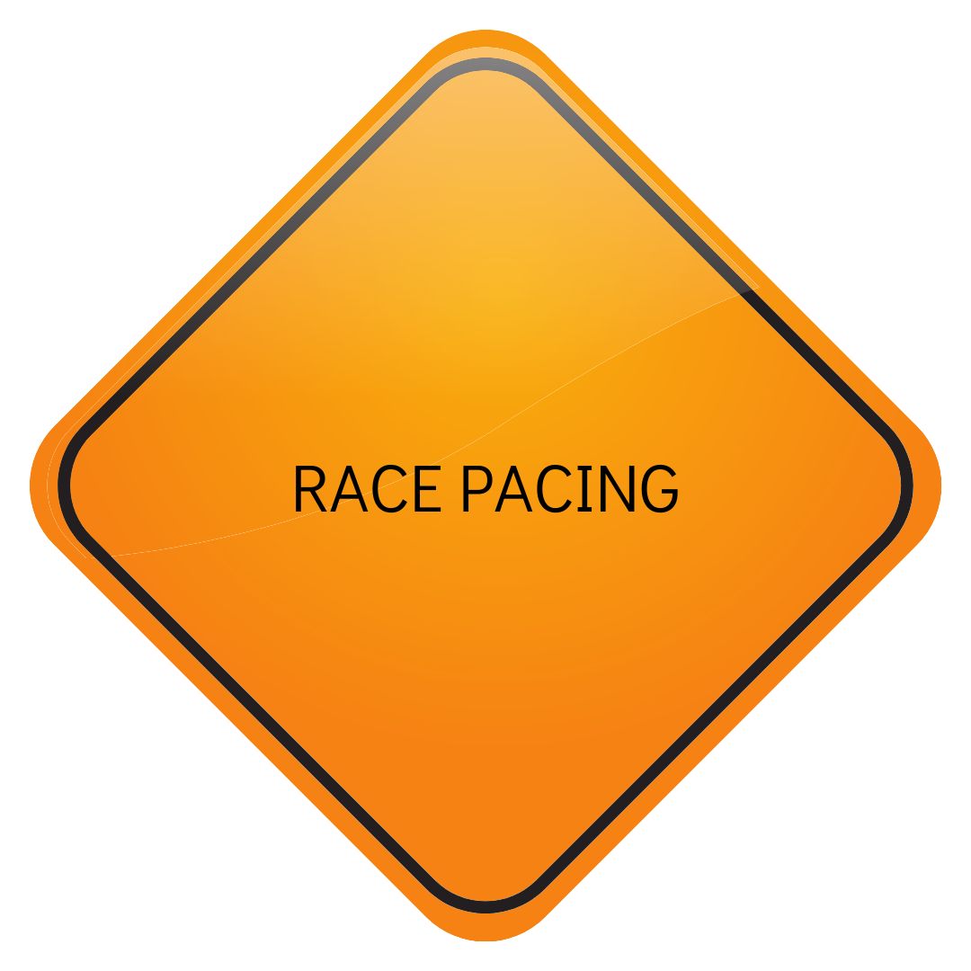 Race Pacing sign